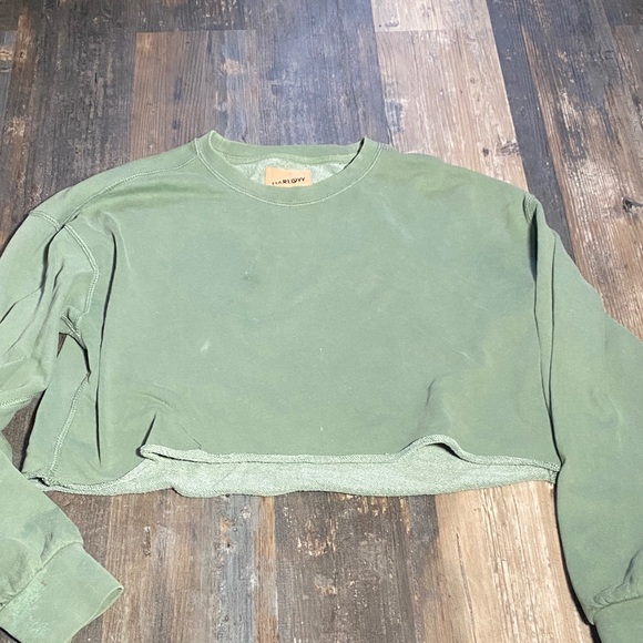 Harlow Olive Textured Top - Picture 1 of 6